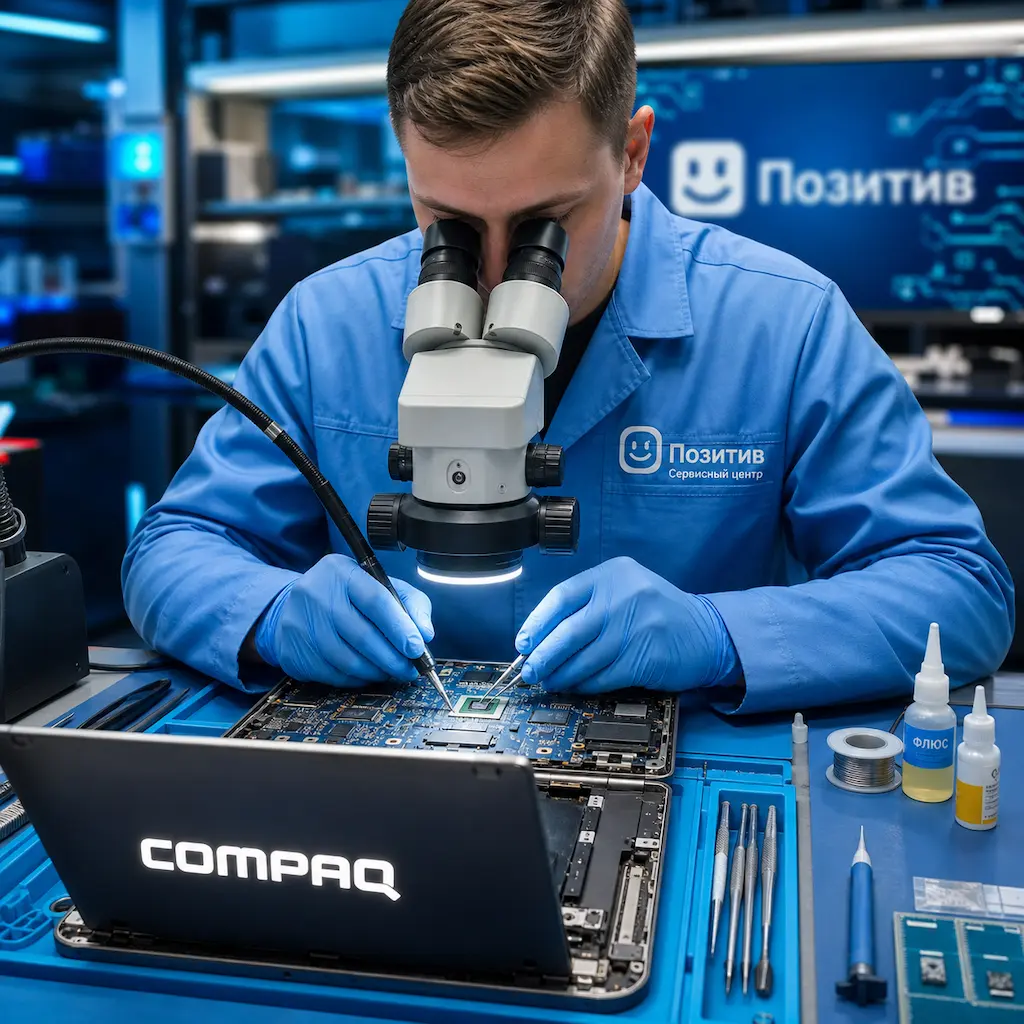 Замена видеокарты ноутбука Compaq в Архангельске