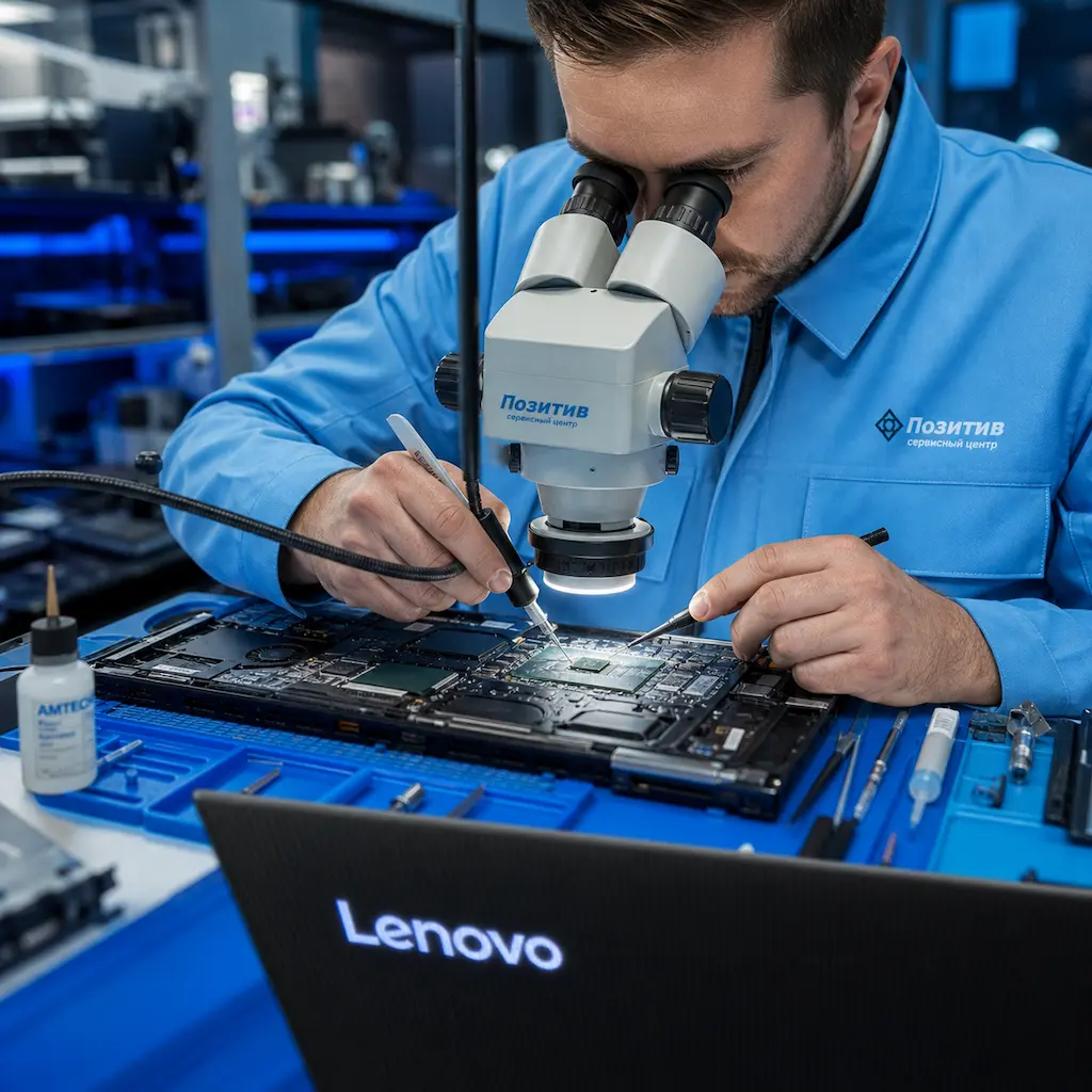 Замена видеокарты ноутбука Lenovo в Архангельске