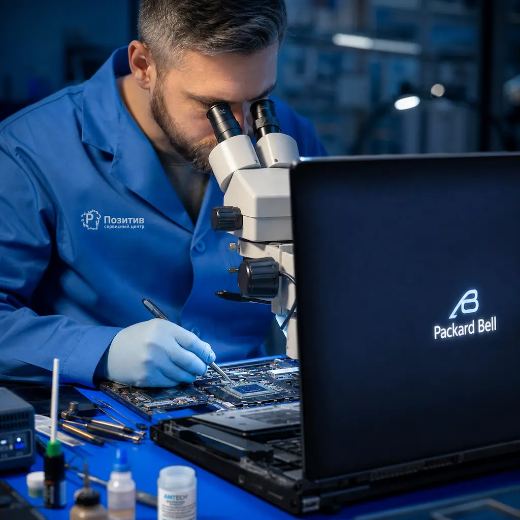Замена видеокарты ноутбука Packard Bell в Архангельске