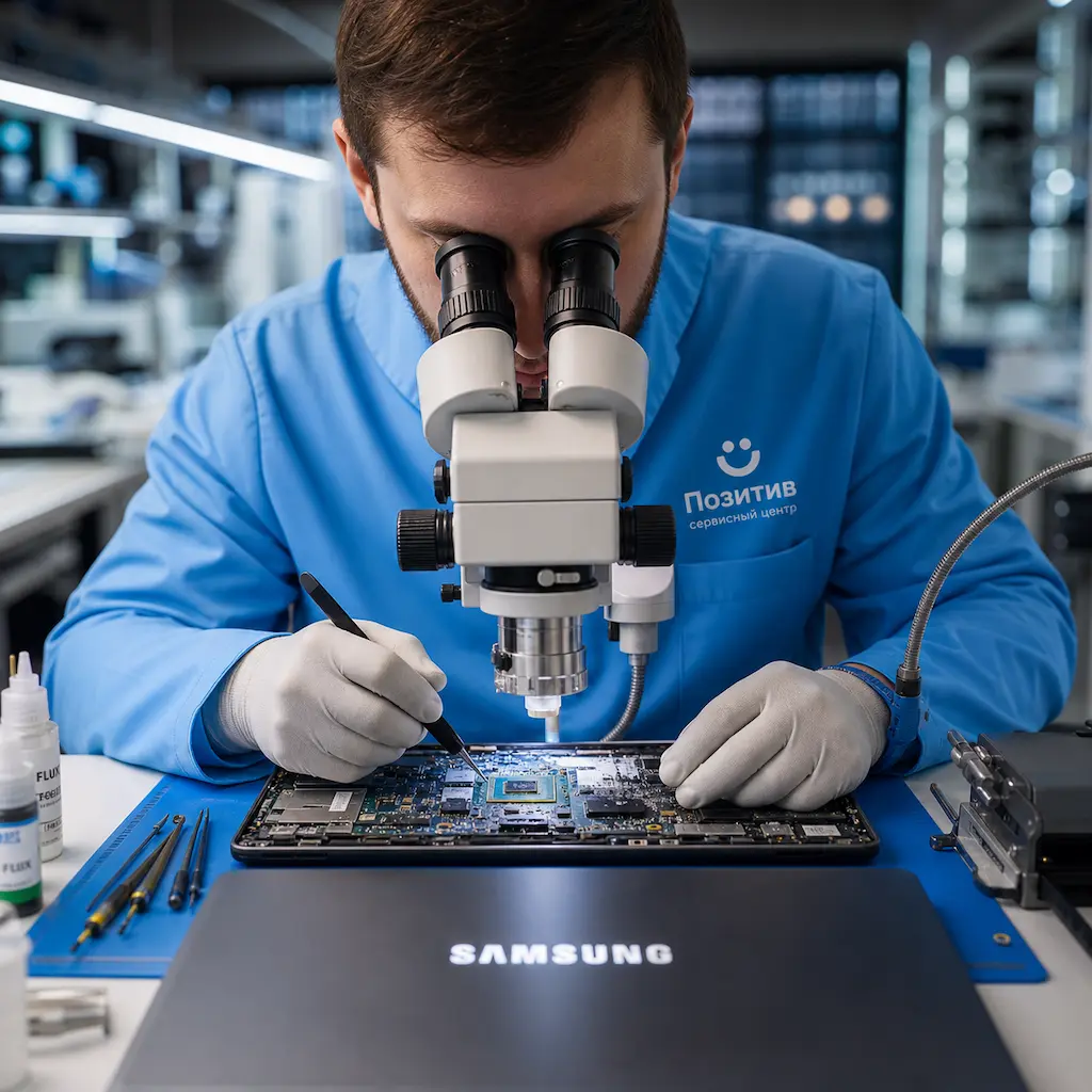 Замена видеокарты ноутбука Samsung в Архангельске