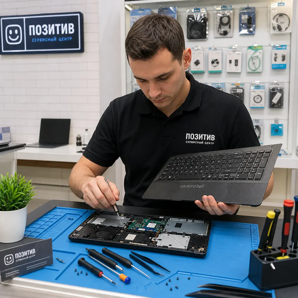 заменить клавиатуру на ноутбуке Packard Bell в Архангельске