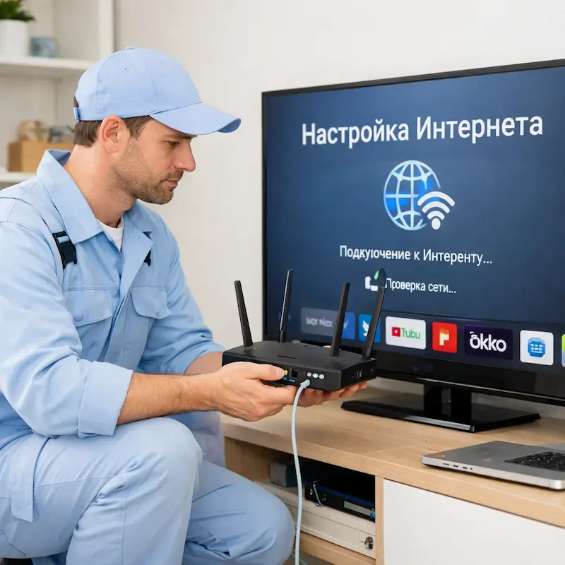 Настройка интернета на телевизоре в Архангельске