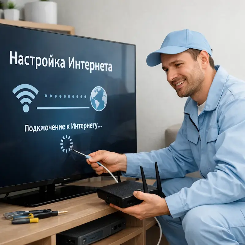 Настройка интернета на ТВ в Архангельске