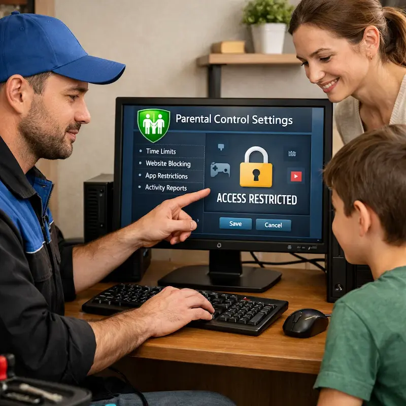 Родительский контроль на компьютере и ноутбуке в Архангельске