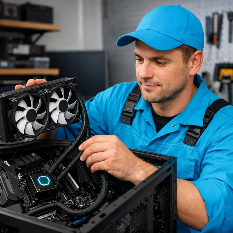 Установка водяного охлаждения на компьютер в Архангельске