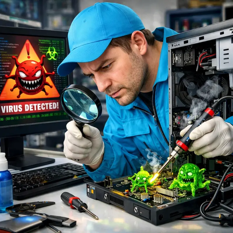 Вылечить компьютерный вирус в Архангельске