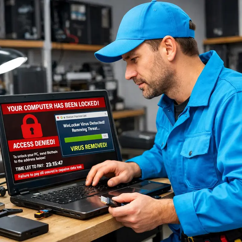 Поможем разблокировать компьютер и ноутбук в Архангельске